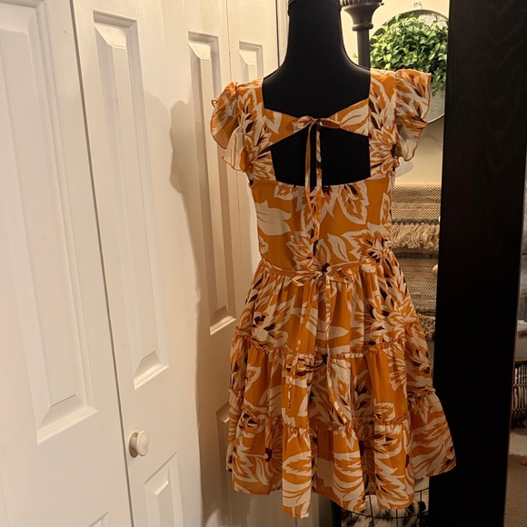 Band of the Free Floral Orange Mini Dress - Picture 2 of 10